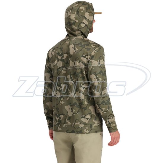 Картинка Simms Challenger Hoody, 13280-1082-40, L, Regiment Camo Olive Drab