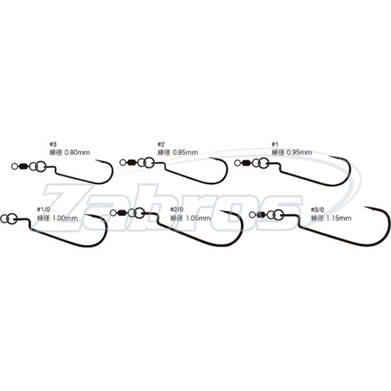 Фотография Varivas Rock On Ring Spash, #2/0, 4 шт Фотография Varivas Rock On Ring Spash, #2/0, 4 шт