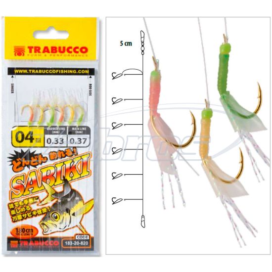 Фото Trabucco Sabiky, 183-20-840, #8, 0,33-0,28 мм, 1,8 м Фото Trabucco Sabiky, 183-20-840, #8, 0,33-0,28 мм, 1,8 м