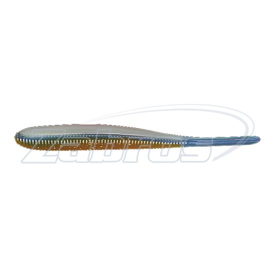 Фото Jackall I Shad Robo, 2,80", 7,1 см, 8 шт, Gold glitter/blue tail