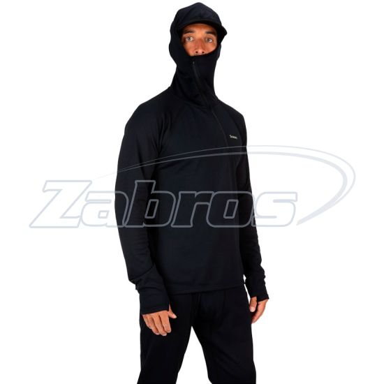Картинка Simms Heavyweight Baselayer Hoody, 13307-001-60, XXL, Black