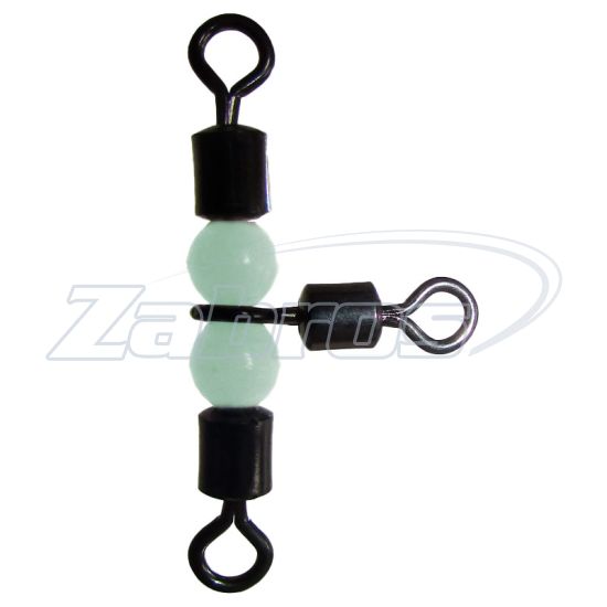 Фото MiniMax Cross-Line Rolling Swivel With Pearl Beads, YM-1027-10,12, 9 кг, 10 шт