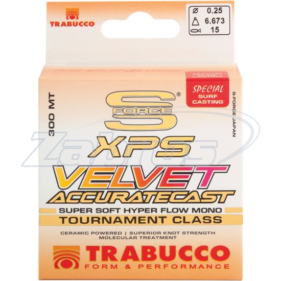 Фотографія Trabucco S-Force XPS Velvet Accurate Cast, 052-12-300, 0,3 мм, 9,13 кг, 300 м