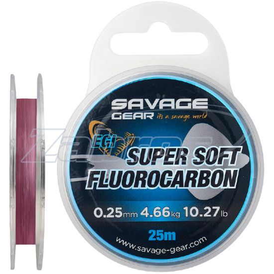 Фото Savage Gear Super Soft EGI, 0,25 мм, 4,66 кг, 25 м, Pink