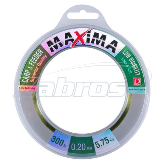 Фото Dragon Maxima Carp & Feeder, 30-21-132, 0,32 мм, 12,5 кг, 300 м, Green