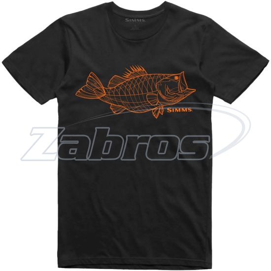 Фото Simms Bass Line T-Shirt - CX, 13434-001-40, L, Black