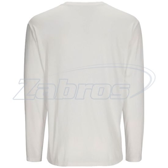Фотография Simms Logo LS Shirt, 13626-100-50, XL, White