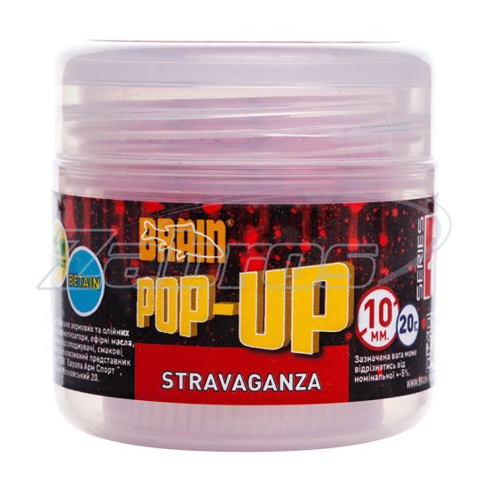Фото Brain Pop-Up F1, Stravaganza (клубника с икрой), 15 г, 12 мм