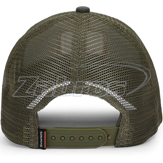 Малюнок Simms Trout Icon Trucker Hat, 12226, Smokey Olive