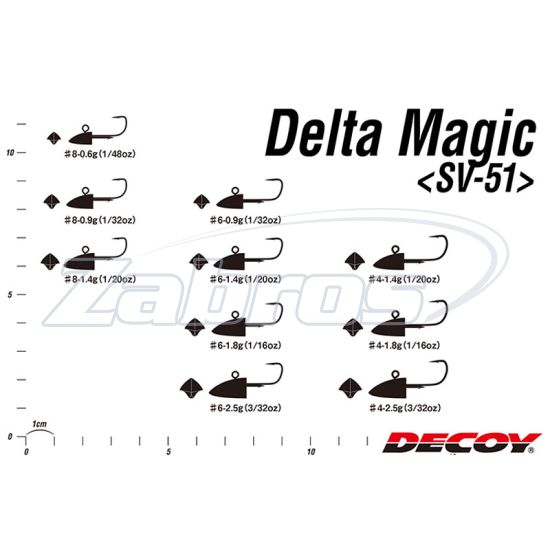 Фотографія Decoy SV-51, Delta Magic, 0,6 г, #8, 5 шт