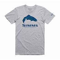Футболка Simms Fire Hole Trout, 12749-067-70, XXXL, Grey Heather: купить, цена, Киев, Украина | Zabros