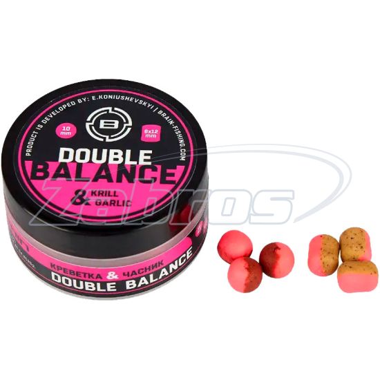 Фото Brain Double Balance Krill & Garlic (креветка + чеснок), 12+10x14 мм, 34 г