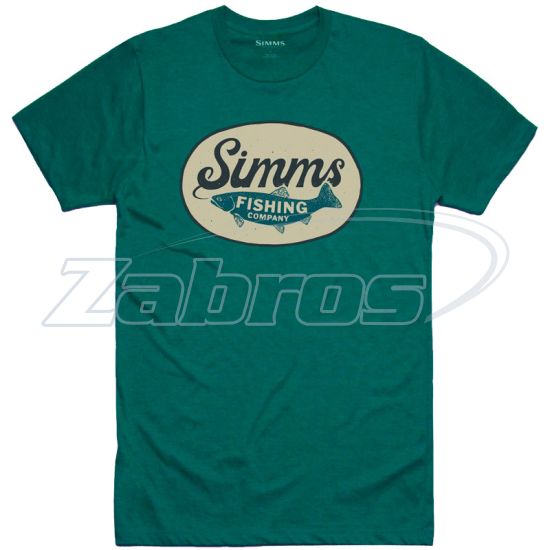 Фото Simms Trout Wander T-Shirt, 13324-957-30, M, Dark Teal Heather