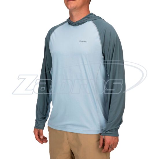 Цена Simms BugStopper SolarFlex Hoody, 12602-881-60, XXL, Steel Blue