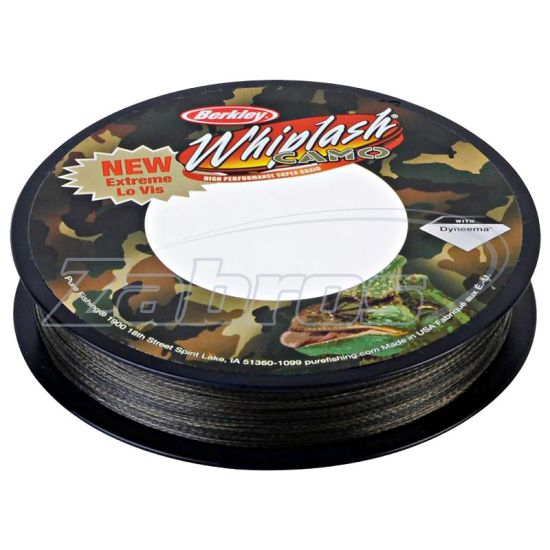 Фотография Berkley Whiplash, 1205495, 0,1 мм, 14,1 кг, 110 м, Camo