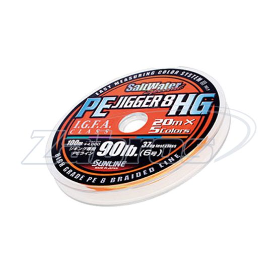 Фотографія Sunline PE Jigger 8 HG, #3, 0,29 мм, 23 кг, 100 м, Multi Color
