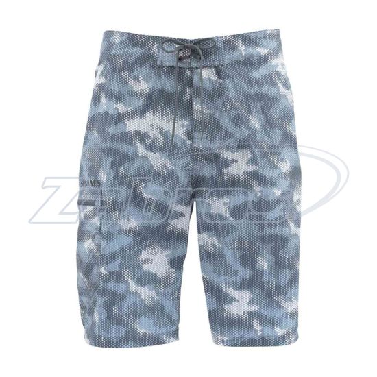 Фото Simms Surf Short Prints, 12081-059-W40, Hex Camo Storm