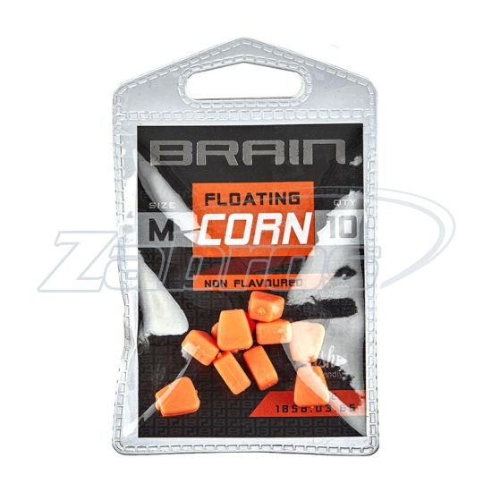 Фото Brain Fake Floating Corn Non Flavoured, 10 шт, 8x9 мм, Orange