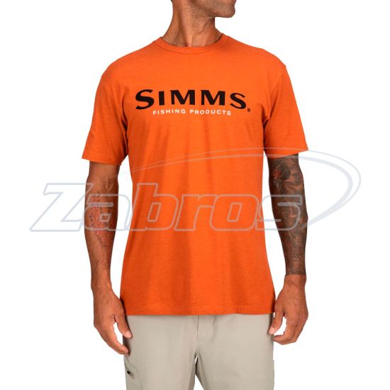 Фотография Simms Logo T-Shirt, 12803, M, Adobe Heather