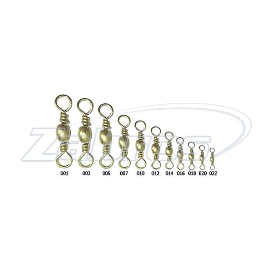 Фотография Lucky John Barrel Swivel Brass, 5003-022, 6 кг, 10 шт