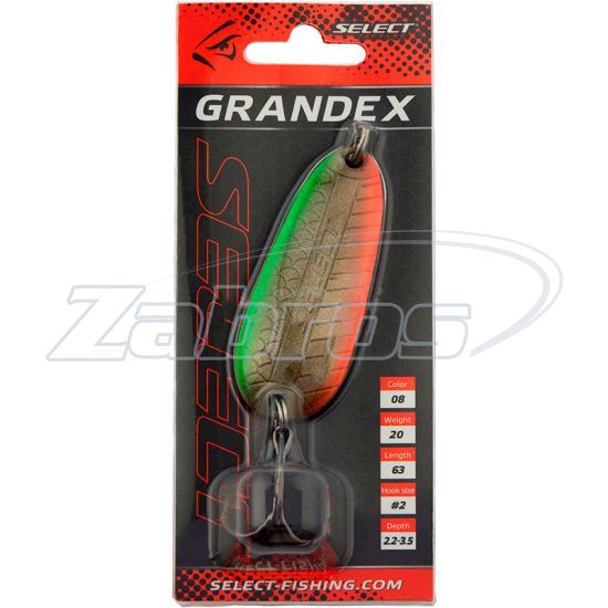 Фотографія Select Grandex, 14 г, 6,3 см, 08