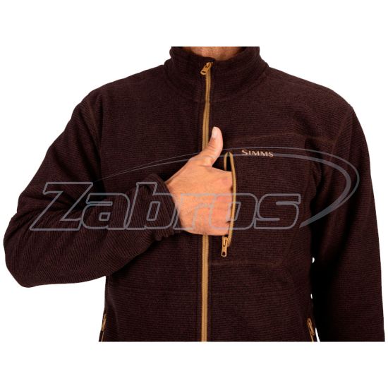Цена Simms Rivershed Full Zip, 13071-901-30, M, Mahogany