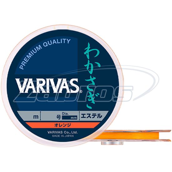 Фото Varivas Wakasagi Ester Orange, 0,09 мм, 60 м