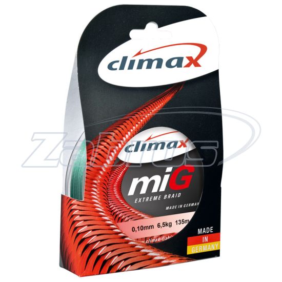 Фотографія Climax Mig Braid, 9321-00100-014, 0,14 мм, 10 кг, 100 м, Gray Green