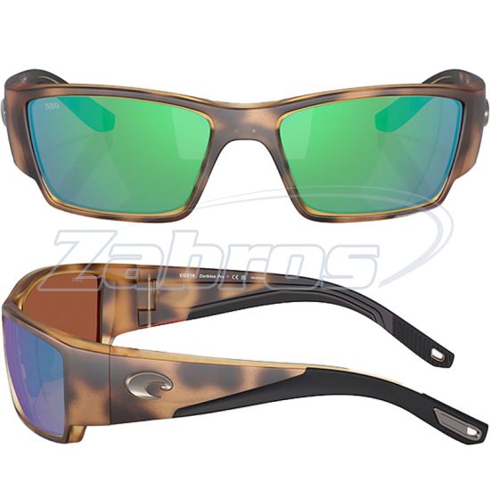 Фотографія Costa Del Mar Corbina Pro, 97963988520, Matte Tortoise, Green Mirror, Glass