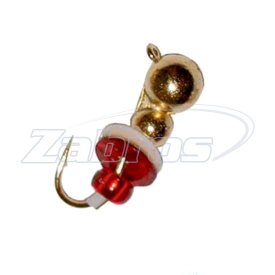 Фото Lucky John Муравей с петелькой и бисером, 1 г, 4 мм, 5 шт, 4840-G