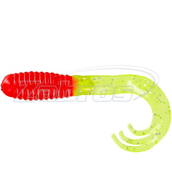 Фото Big Bite Baits Triple Tip Grub, 2,00", 5,08 см, 10 шт, Red/Chart Shine