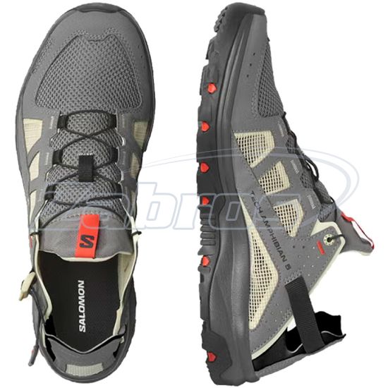 Картинка Salomon Techamphibian 5, L47114900, 7, Pewter/Moth
