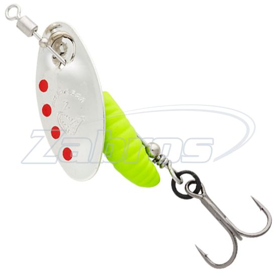 Фото Savage Gear Grub Spinners, #0, 2,2 г, Silver Red Lime