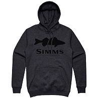 Толстовка Simms Walleye Logo Hoody, 13395-086-60, XXL, Charcoal Heather: купить, цена, Киев, Украина | Zabros