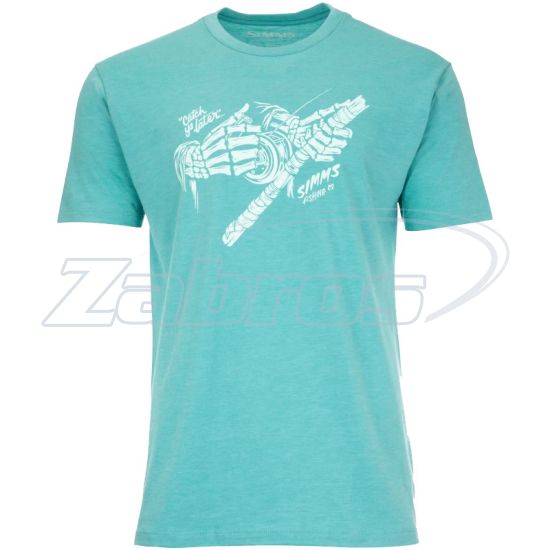 Фото Simms Grim Reeler T-Shirt, 13531-676-40, L, Oil Blue Heather
