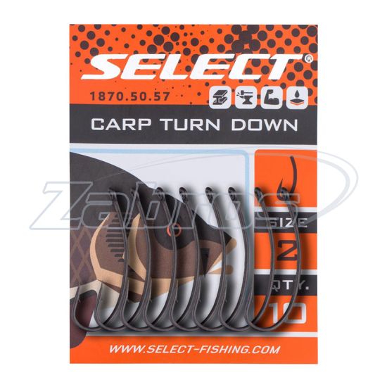 Фотографія Select Carp Turn Down, 8, 10 шт, Black