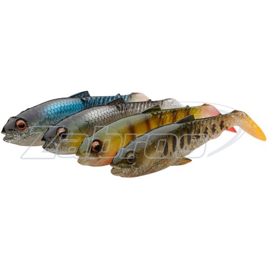 Фотографія Savage Gear Craft Cannibal Paddletail Clear Water Mix, 4,10", 10,5 см, 12 г, 4 шт