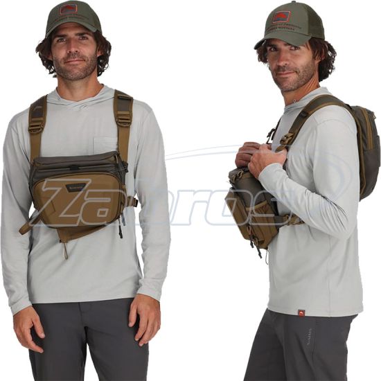 Фото Simms Headwaters Chest Pack, 14166, 8 л, 28x14x22 см, Hickory