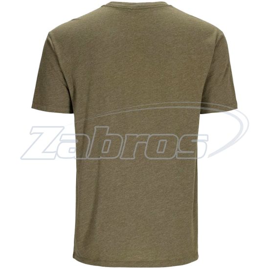 Фотографія Simms Logo T-Shirt, 12803, L, RC Dark Clover/Military Heather