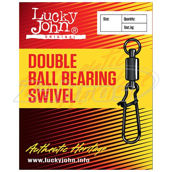 Фотография Lucky John Double Ball Bearing Swivel, 5012-003, 25 кг, 3 шт