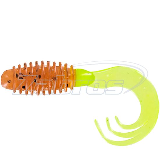 Фото Big Bite Baits Ring Triple Tip Grub, 2,00", 5,08 см, 10 шт, Pumpkin Seed/Cht Tail