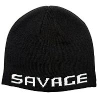 Шапка Savage Gear Logo Beanie, 73739, Black/White, купить, цены в Киеве и Украине, интернет-магазин | Zabros