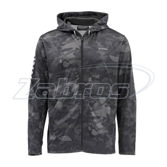Фото Simms Challenger Hoody - Full Zip, 12903-008-20, S, Hex Flo Camo Carbon