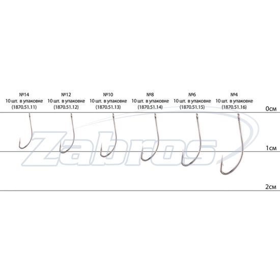 Картинка Select Bream, 14, 10 шт, Nickel