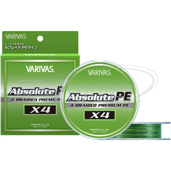 Фотографія Varivas Absolute PE X4, #0,6, 0,13 мм, 4,5 кг, 150 м