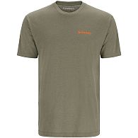 Футболка Simms Bass Outline T-Shirt, 13516-914-20, S, Military Heather: купить, цена, Киев, Украина | Zabros