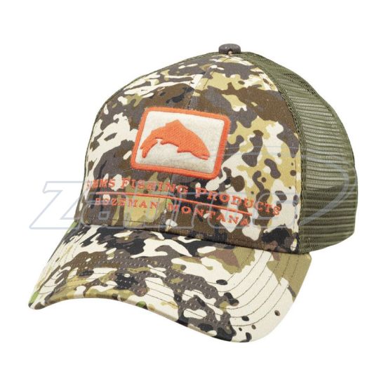 Фото Simms Trout Icon Trucker Hat, 12226, River Camo