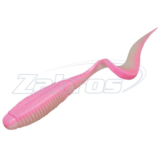 Фото Jackall Rhythm Curly, 5,00", 12,7 см, 5 шт, Bubble Gum Pink/Pearl White