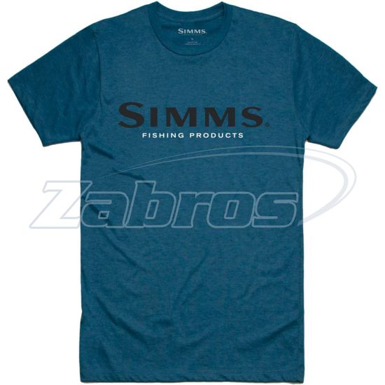 Фото Simms Logo T-Shirt, 12803, S, Steel Blue Heather