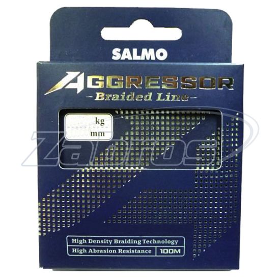 Картинка Salmo Aggressor Braid, 4908-013, 0,13 мм, 6,1 кг, 100 м, Green